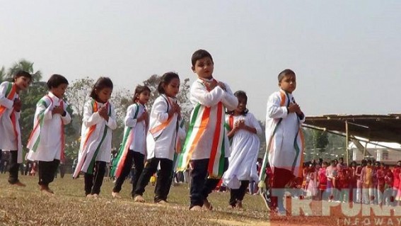 Kamalpur: Republic day celebrated with pomp and gaiety 